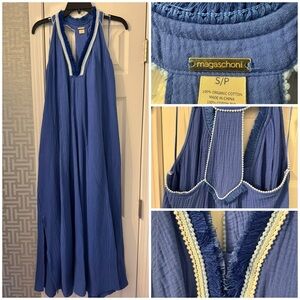 Magaschoni Blue Maxi Dress